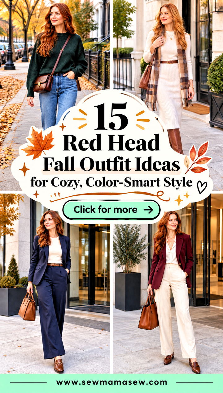 15 Red Head Fall Outfit Ideas for Cozy Color-Smart Style - 15 Red Head Fall Outfit Ideas for Cozy, Color-Smart Style