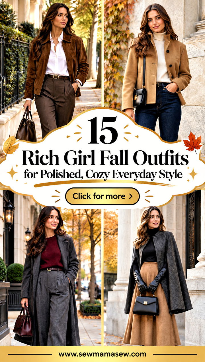 15 Rich Girl Fall Outfits for Polished Cozy Everyday Style - 15 Rich Girl Fall Outfits for Polished, Cozy Everyday Style