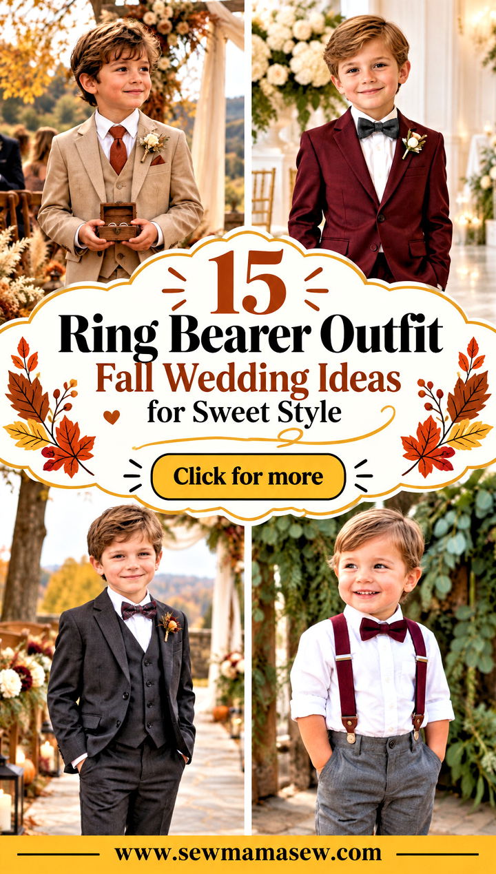 15 Ring Bearer Outfit Fall Wedding Ideas for Sweet Style - 15 Ring Bearer Outfit Fall Wedding Ideas for Sweet Style