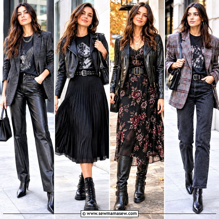 15 Rocker Chic Style Fall Ideas for Bold Weekend Outfits