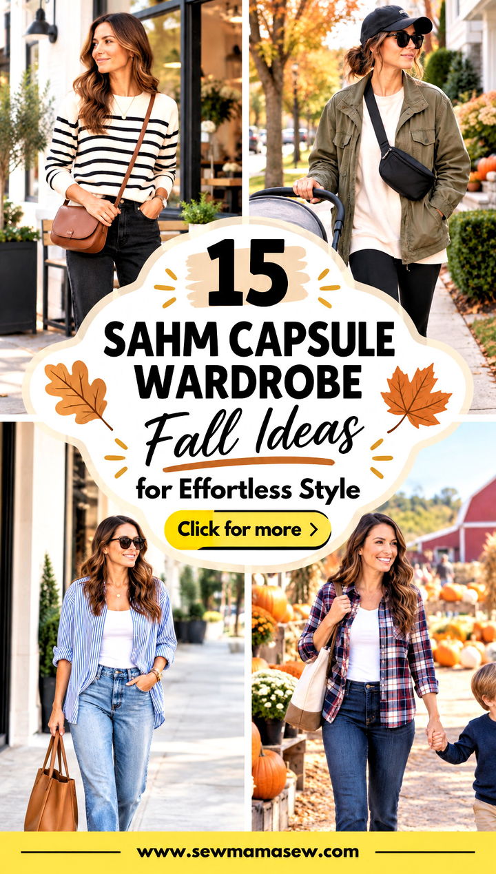 15 SAHM Capsule Wardrobe Fall Ideas for Effortless Style - 15 SAHM Capsule Wardrobe Fall Ideas for Effortless Style
