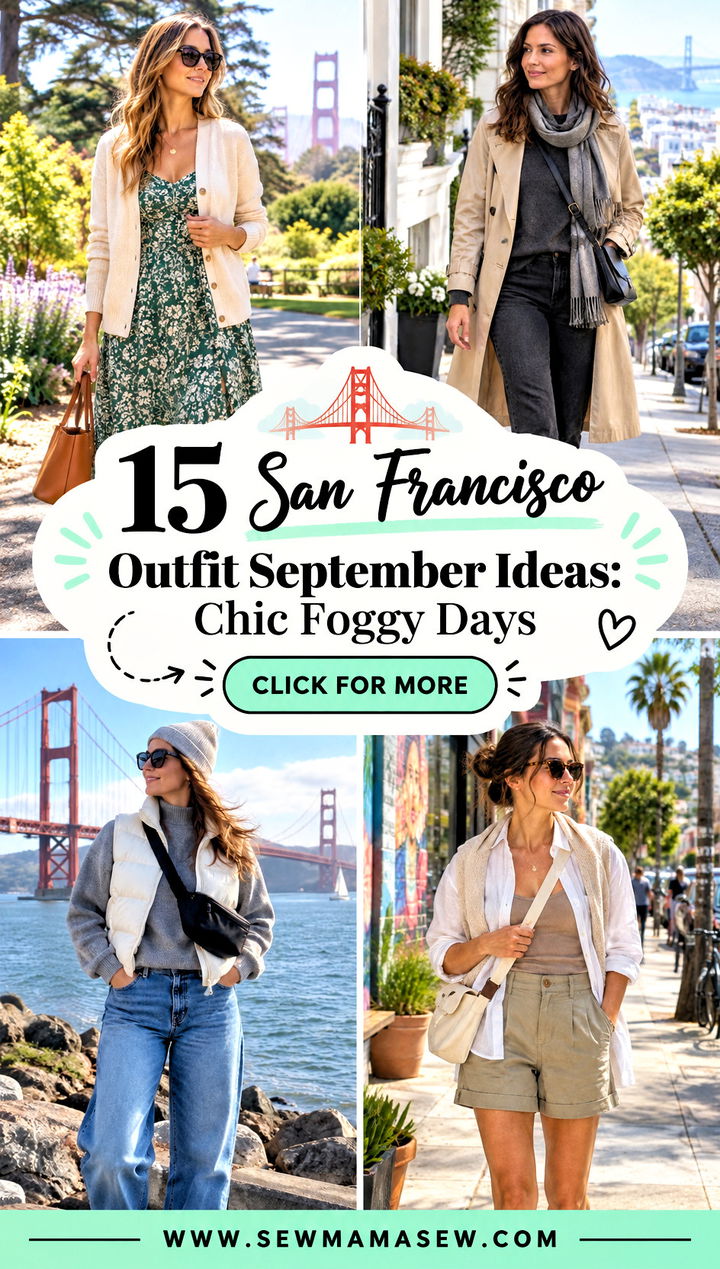 15 San Francisco Outfit September Ideas Chic Foggy Days - 15 San Francisco Outfit September Ideas: Chic Foggy Days
