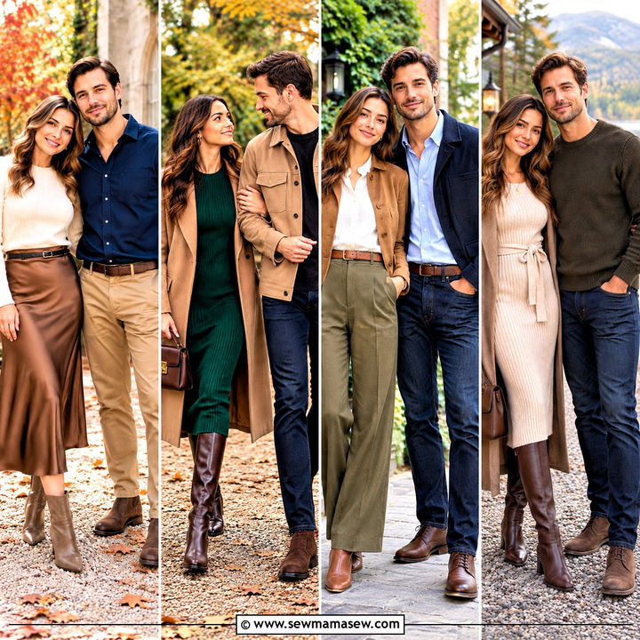 15 Save the Date Outfit Ideas Fall Romantic Photo Looks