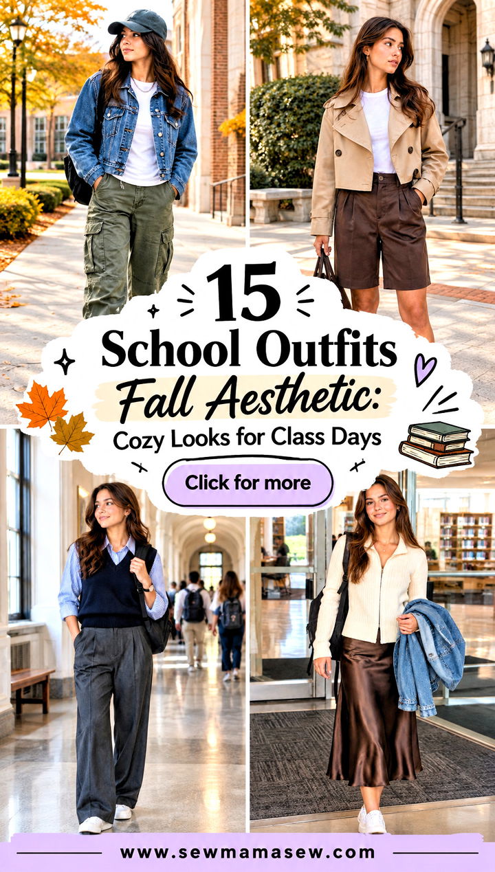 15 School Outfits Fall Aesthetic Cozy Looks for Class Days - 15 School Outfits Fall Aesthetic: Cozy Looks for Class Days