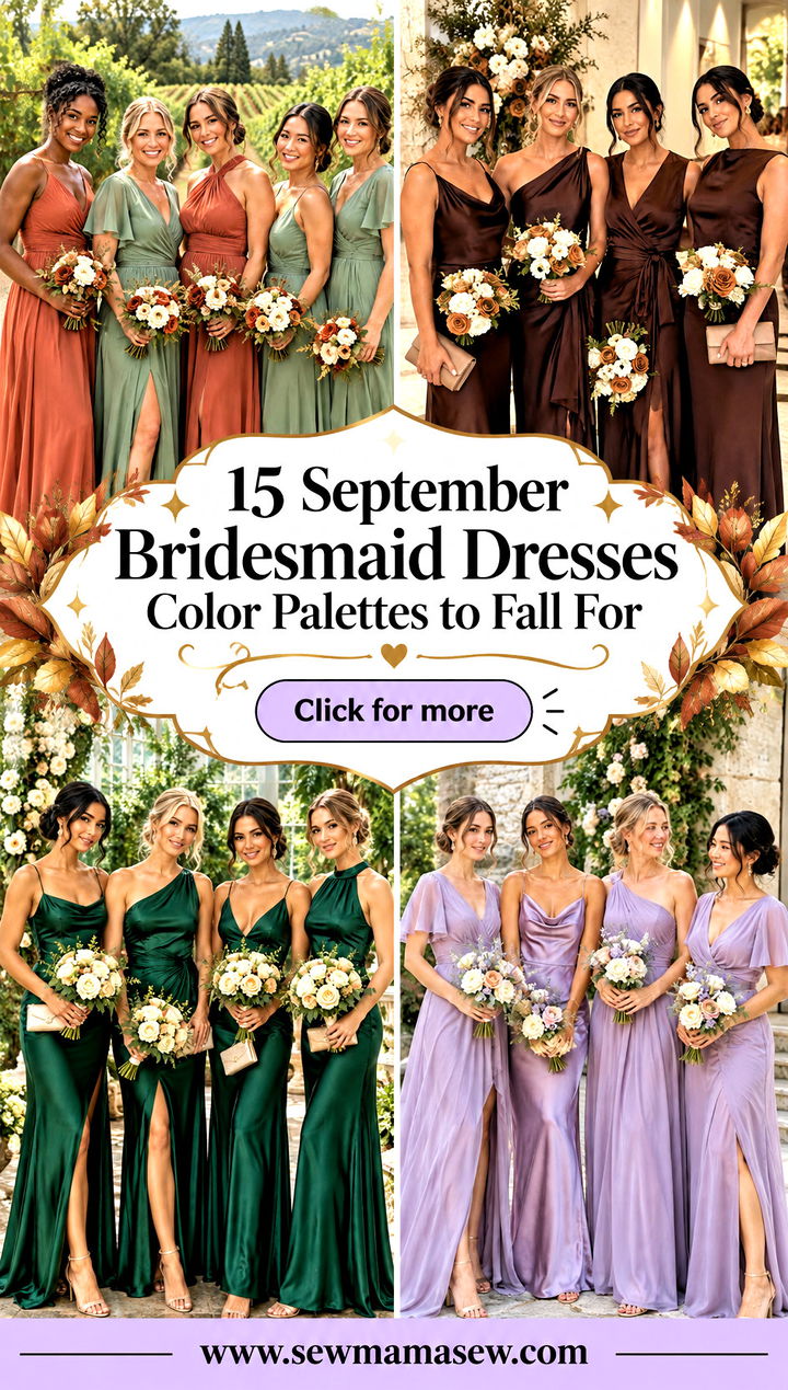 15 September Bridesmaid Dresses Color Palettes to Fall For - 15 September Bridesmaid Dresses Color Palettes to Fall For