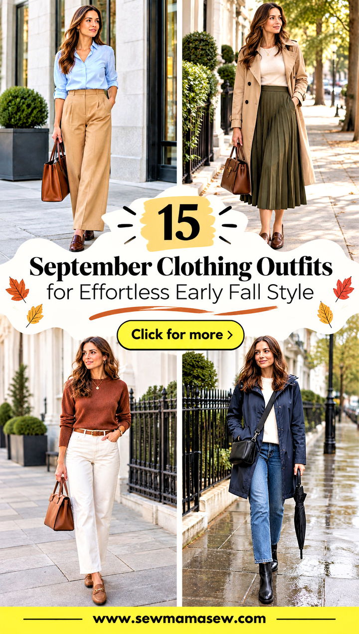 15 September Clothing Outfits for Effortless Early Fall Style - 15 September Clothing Outfits for Effortless Early Fall Style