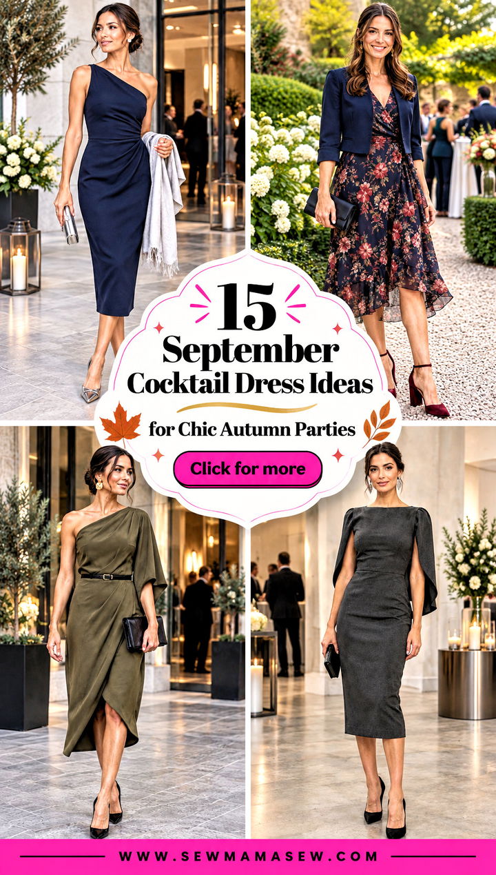 15 September Cocktail Dress Ideas for Chic Autumn Parties - 15 September Cocktail Dress Ideas for Chic Autumn Parties