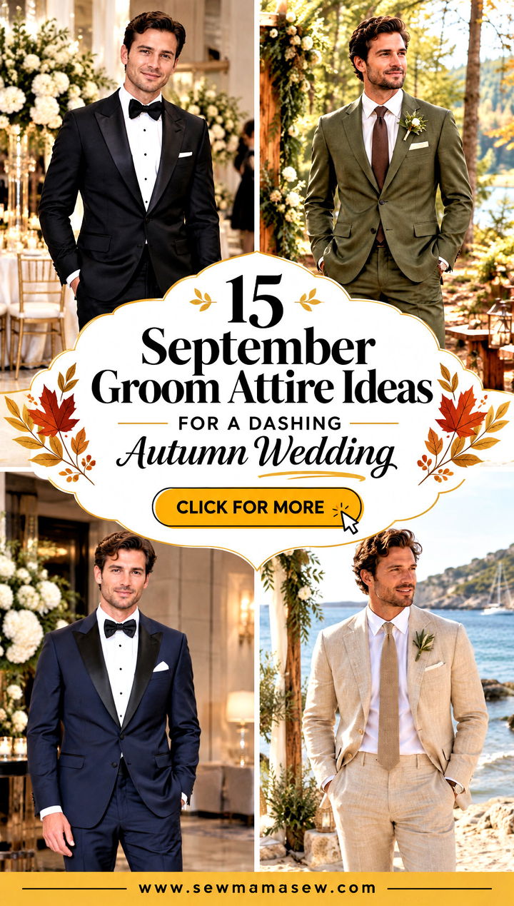 15 September Groom Attire Ideas for a Dashing Autumn Wedding - 15 September Groom Attire Ideas for a Dashing Autumn Wedding