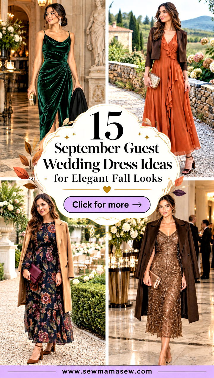15 September Guest Wedding Dress Ideas for Elegant Fall Looks - 15 September Guest Wedding Dress Ideas for Elegant Fall Looks