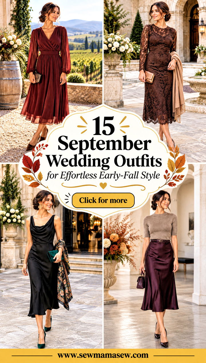 15 September Wedding Outfits for Effortless Early-Fall Style - 15 September Wedding Outfits for Effortless Early-Fall Style
