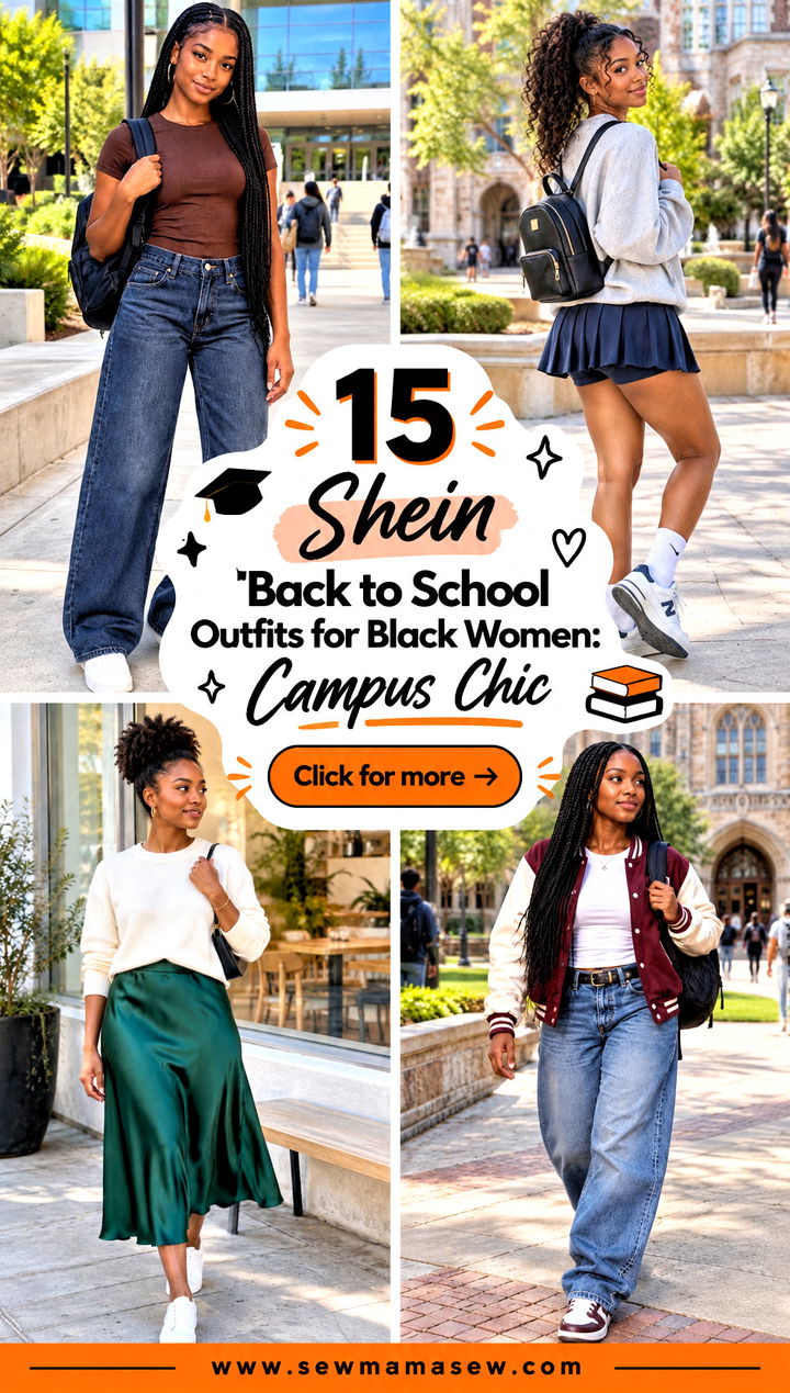 15 Shein Back to School Outfits for Black Women Campus Chic - 15 Shein Back to School Outfits for Black Women: Campus Chic