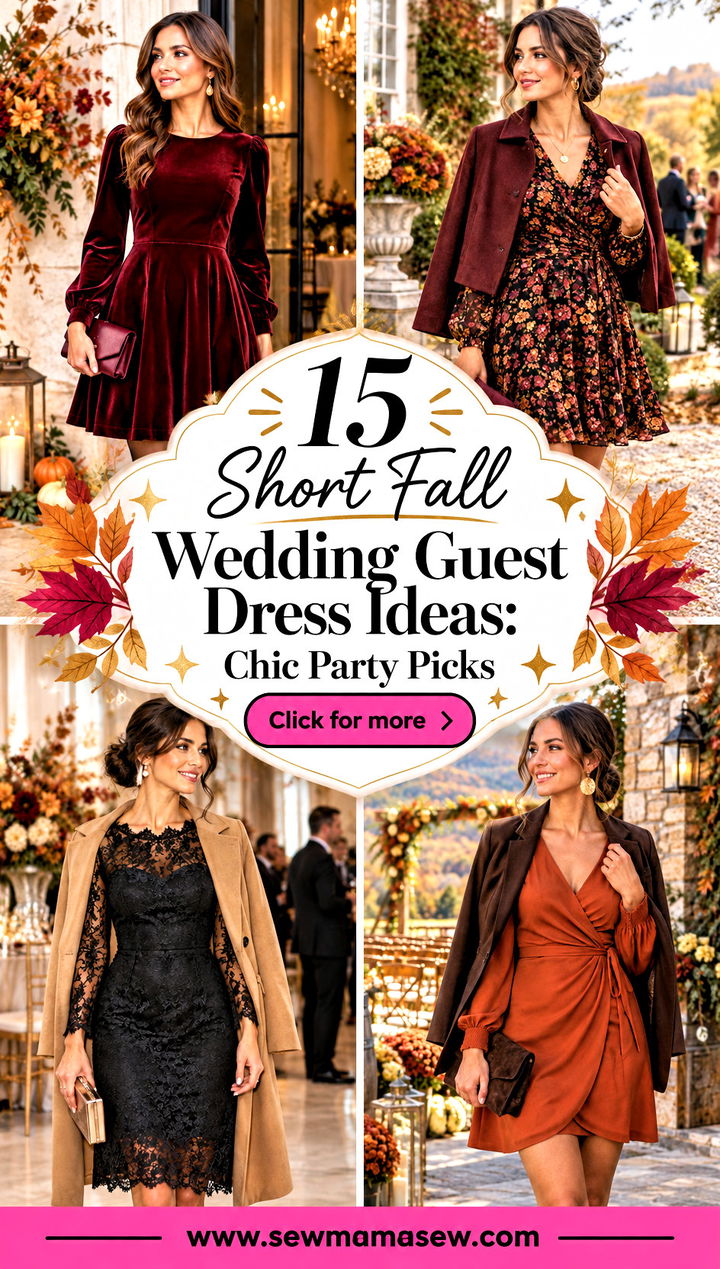 15 Short Fall Wedding Guest Dress Ideas Chic Party Picks - 15 Short Fall Wedding Guest Dress Ideas: Chic Party Picks