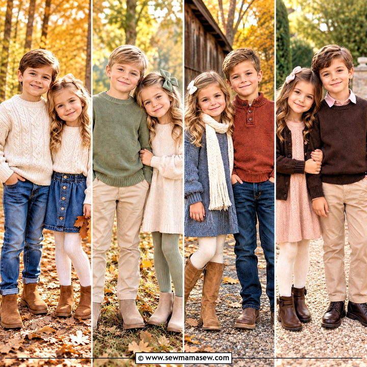15 Sibling Fall Photoshoot Outfits: Sweet Autumn Memories