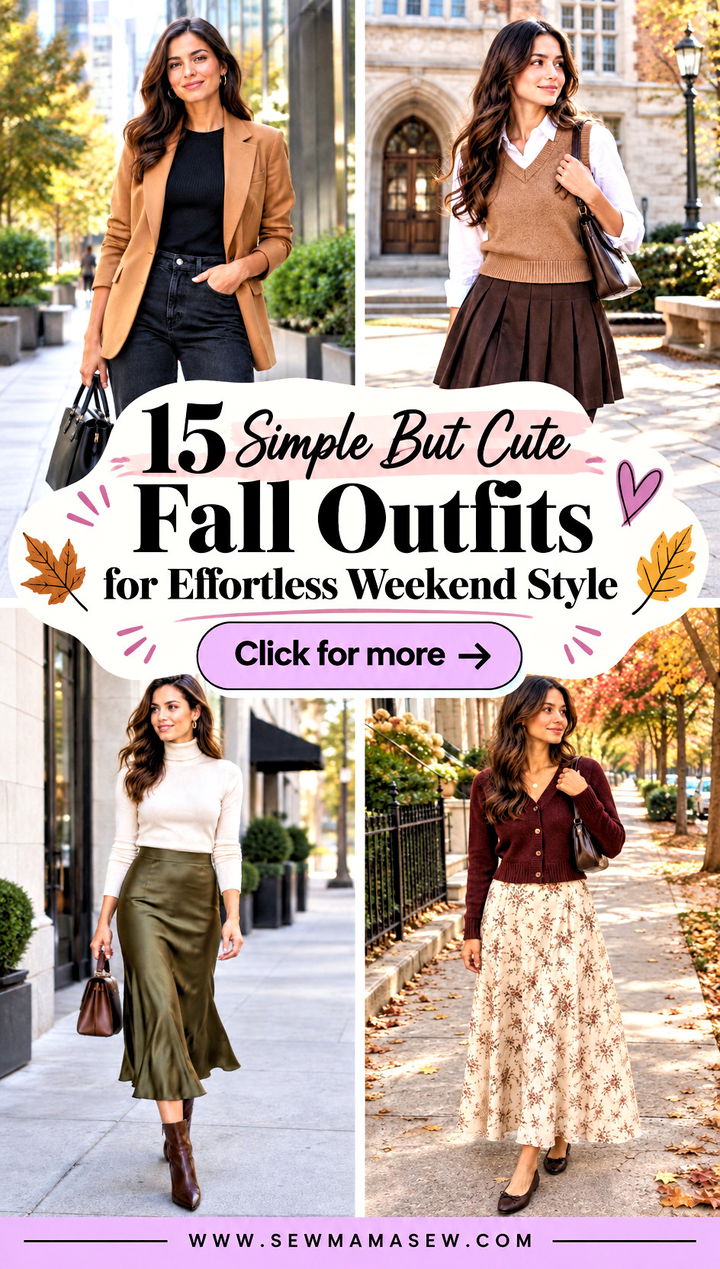 15 Simple But Cute Fall Outfits for Effortless Weekend Style - 15 Simple But Cute Fall Outfits for Effortless Weekend Style
