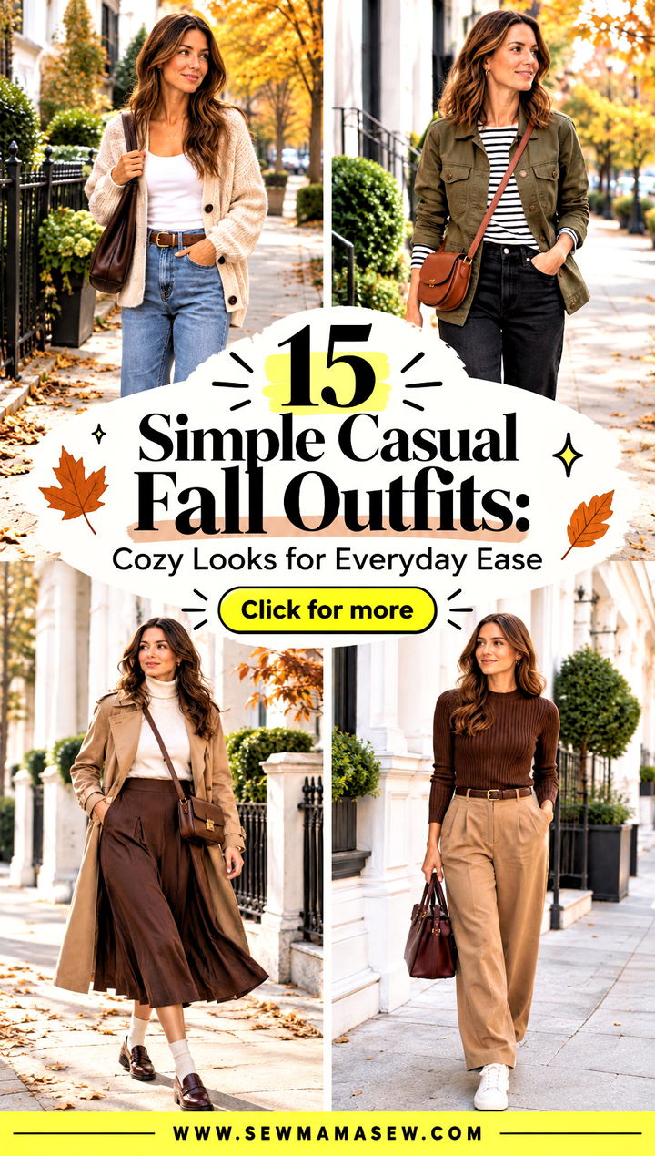 15 Simple Casual Fall Outfits Cozy Looks for Everyday Ease - 15 Simple Casual Fall Outfits: Cozy Looks for Everyday Ease