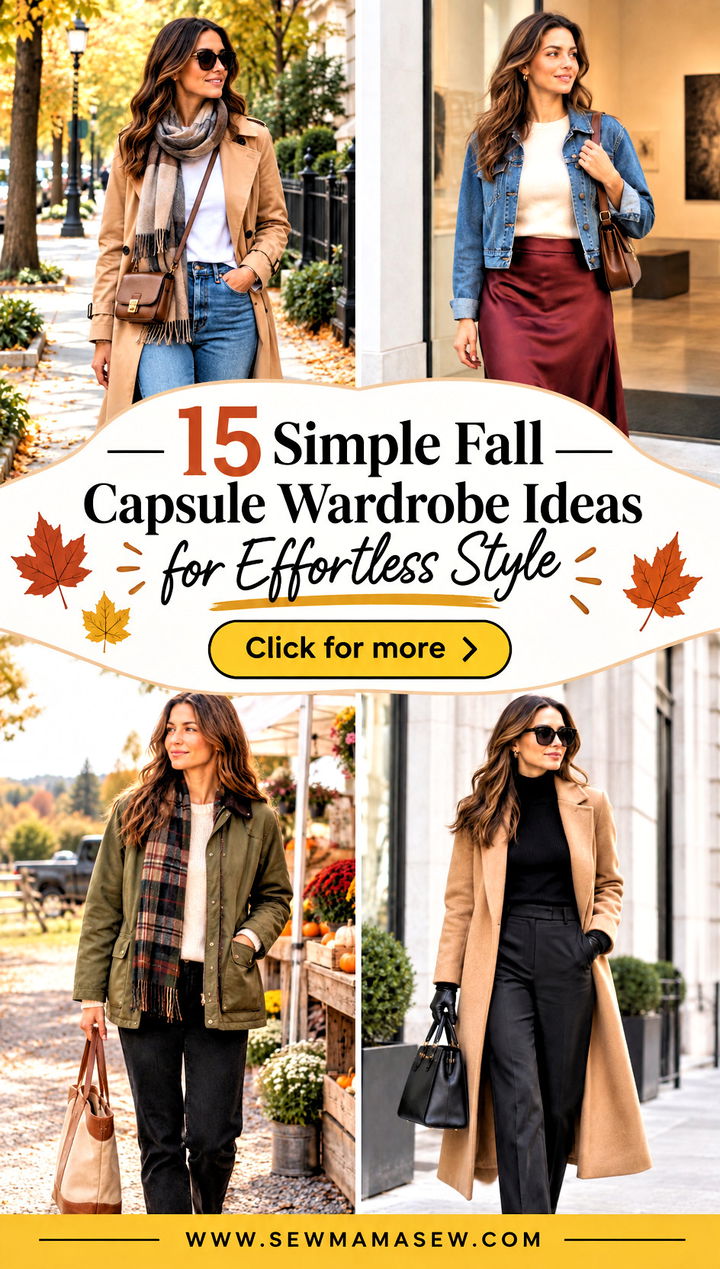 15 Simple Fall Capsule Wardrobe Ideas for Effortless Style - 15 Simple Fall Capsule Wardrobe Ideas for Effortless Style