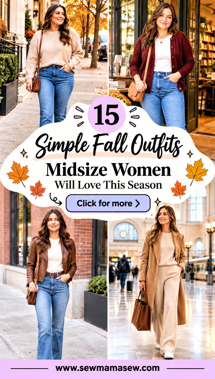15 Simple Fall Outfits Midsize Women Will Love This Season - 15 Simple Fall Outfits Midsize Women Will Love This Season