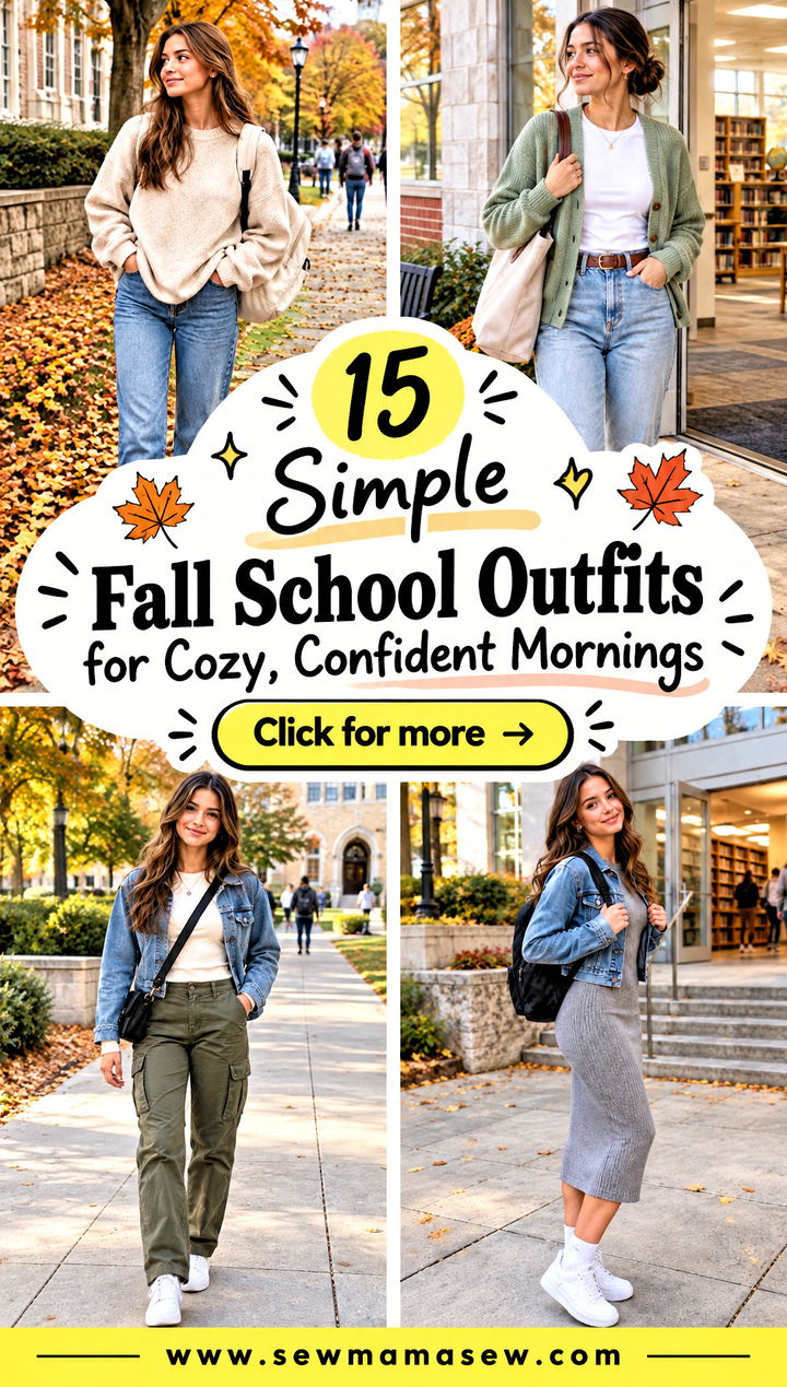 15 Simple Fall School Outfits for Cozy Confident Mornings - 15 Simple Fall School Outfits for Cozy, Confident Mornings