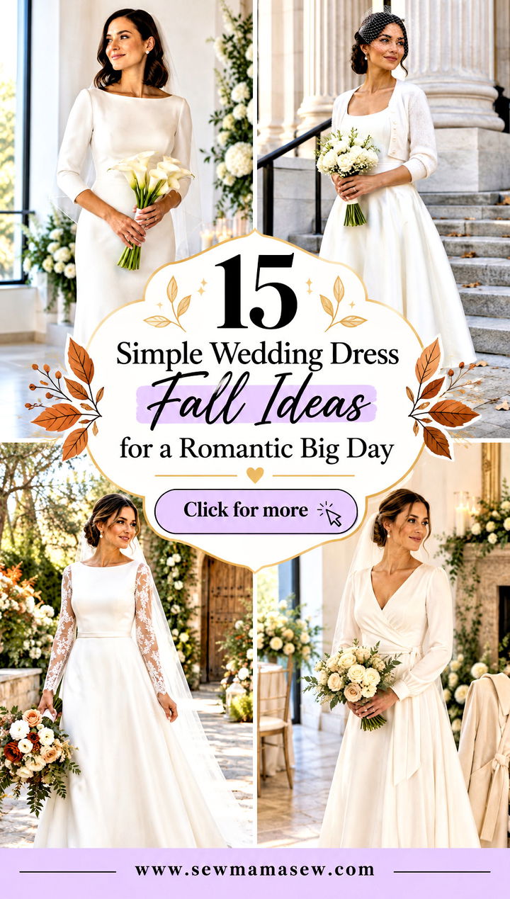 15 Simple Wedding Dress Fall Ideas for a Romantic Big Day - 15 Simple Wedding Dress Fall Ideas for a Romantic Big Day