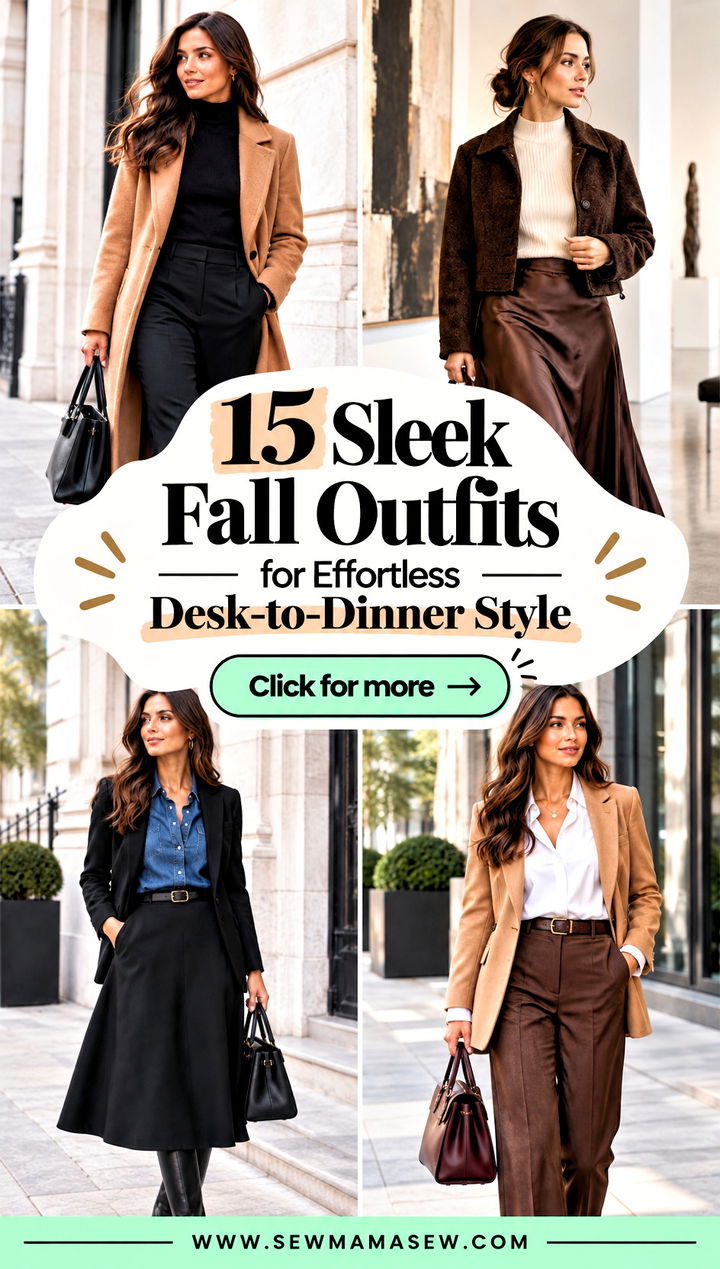 15 Sleek Fall Outfits for Effortless Desk-to-Dinner Style - 15 Sleek Fall Outfits for Effortless Desk-to-Dinner Style