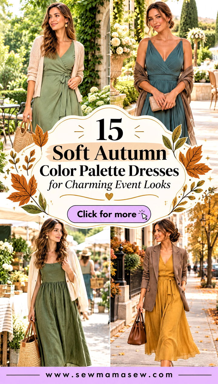 15 Soft Autumn Color Palette Dresses for Charming Event Looks - 15 Soft Autumn Color Palette Dresses for Charming Event Looks