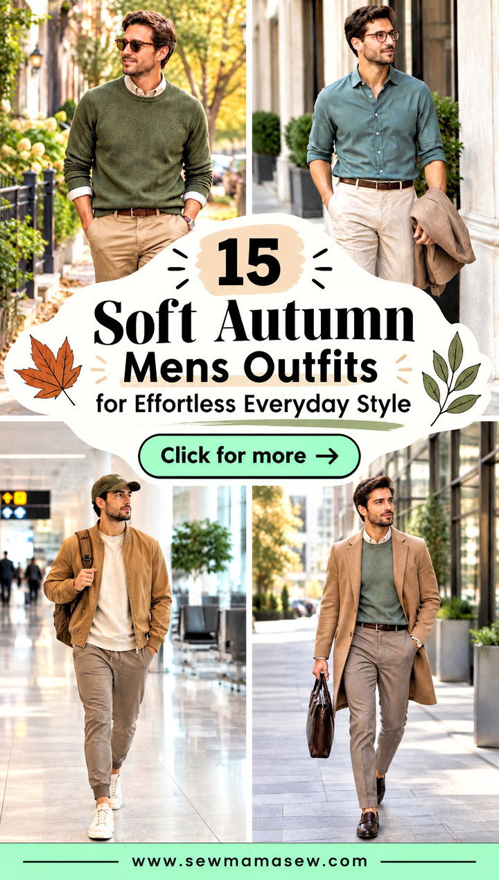 15 Soft Autumn Mens Outfits for Effortless Everyday Style - 15 Soft Autumn Mens Outfits for Effortless Everyday Style