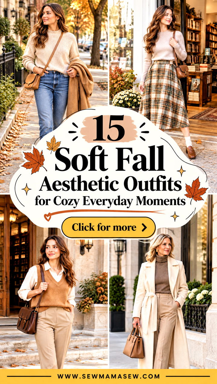 15 Soft Fall Aesthetic Outfits for Cozy Everyday Moments - 15 Soft Fall Aesthetic Outfits for Cozy Everyday Moments