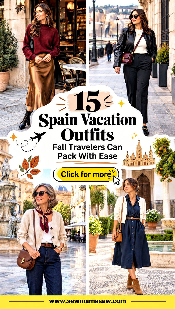 15 Spain Vacation Outfits Fall Travelers Can Pack With Ease - 15 Spain Vacation Outfits Fall Travelers Can Pack With Ease