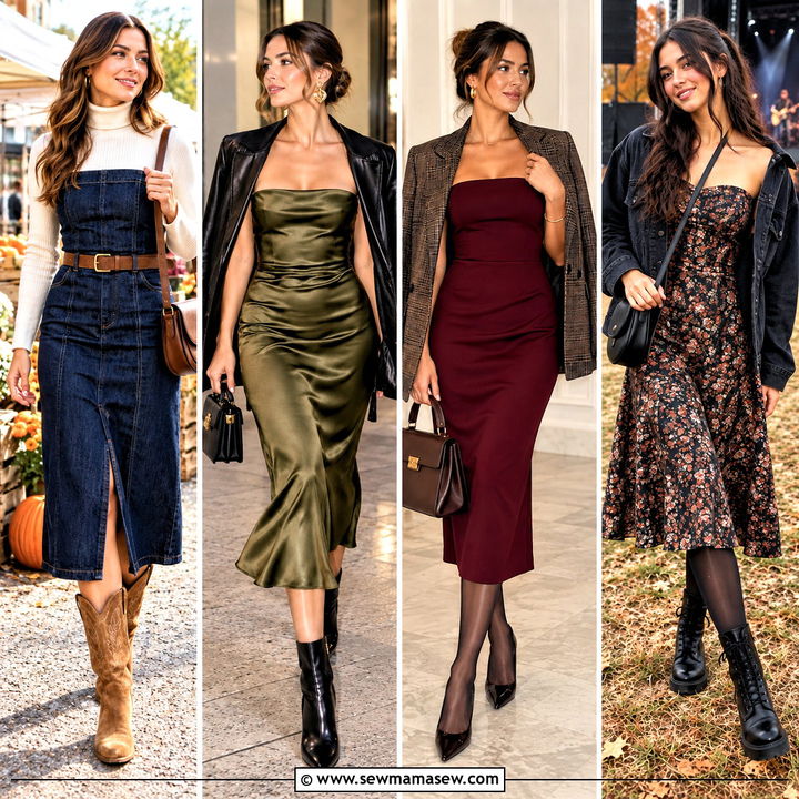 15 Strapless Dress Fall Outfit Ideas for Chic Layered Looks