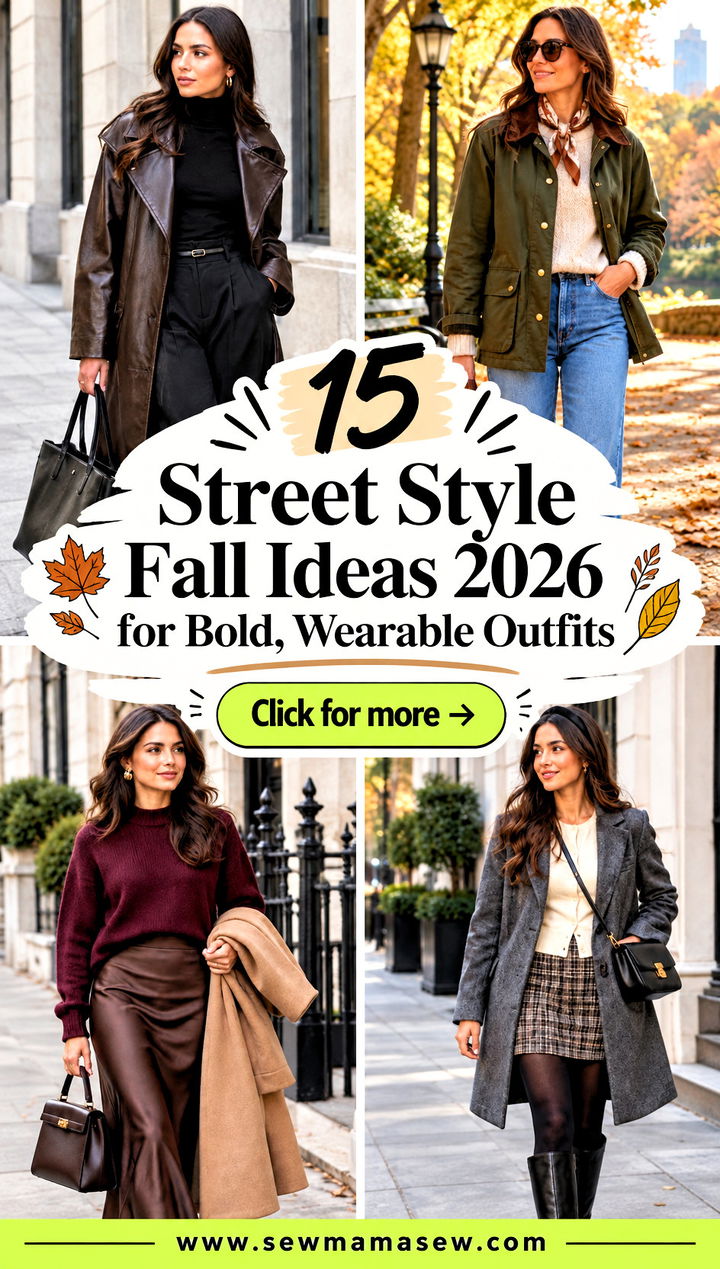 15 Street Style Fall Ideas 2026 for Bold Wearable Outfits - 15 Street Style Fall Ideas 2026 for Bold, Wearable Outfits