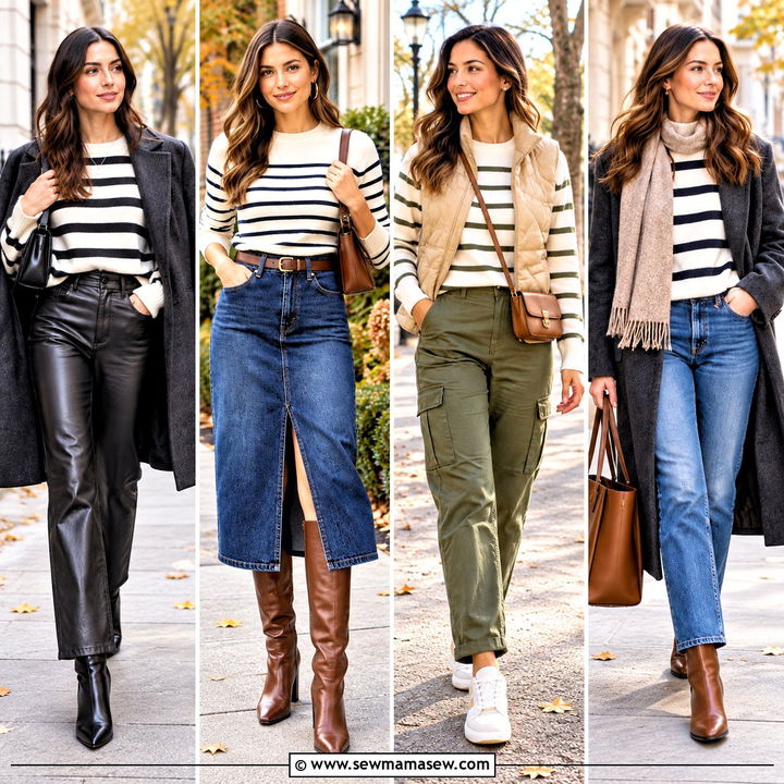15 Striped Sweater Fall Outfit Ideas for Cozy Everyday Chic