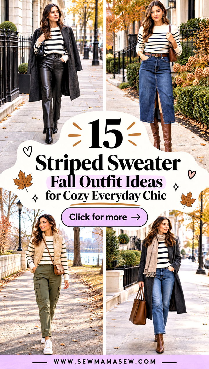 15 Striped Sweater Fall Outfit Ideas for Cozy Everyday Chic - 15 Striped Sweater Fall Outfit Ideas for Cozy Everyday Chic