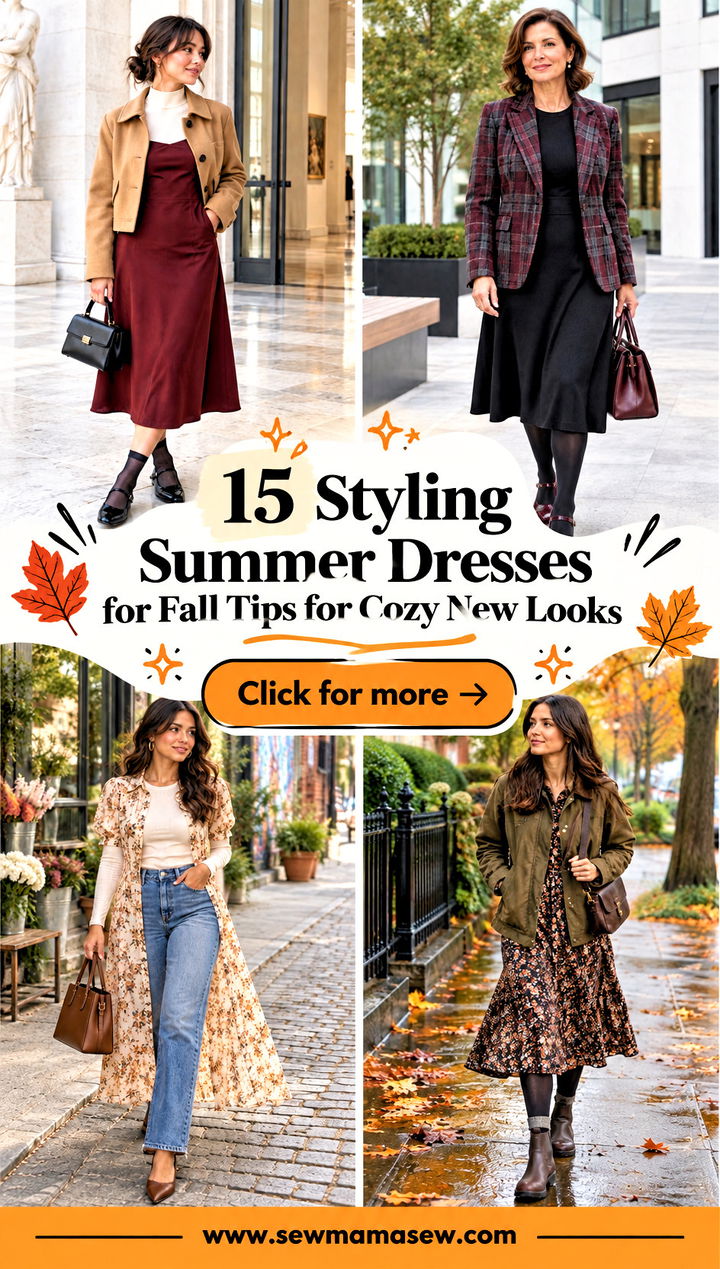 15 Styling Summer Dresses for Fall Tips for Cozy New Looks - 15 Styling Summer Dresses for Fall Tips for Cozy New Looks