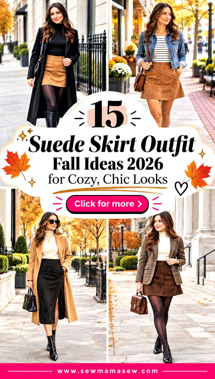 15 Suede Skirt Outfit Fall Ideas 2026 for Cozy Chic Looks - 15 Suede Skirt Outfit Fall Ideas 2026 for Cozy, Chic Looks