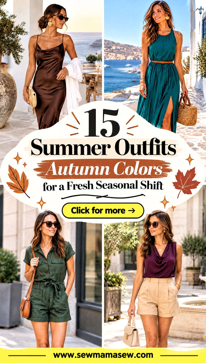 15 Summer Outfits Autumn Colors for a Fresh Seasonal Shift - 15 Summer Outfits Autumn Colors for a Fresh Seasonal Shift