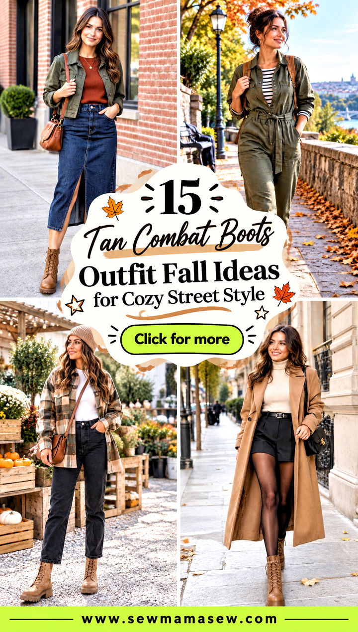 15 Tan Combat Boots Outfit Fall Ideas for Cozy Street Style - 15 Tan Combat Boots Outfit Fall Ideas for Cozy Street Style