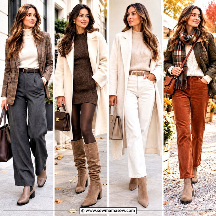 15 Taupe Boots Outfit Fall Ideas for Cozy Neutral Dressing