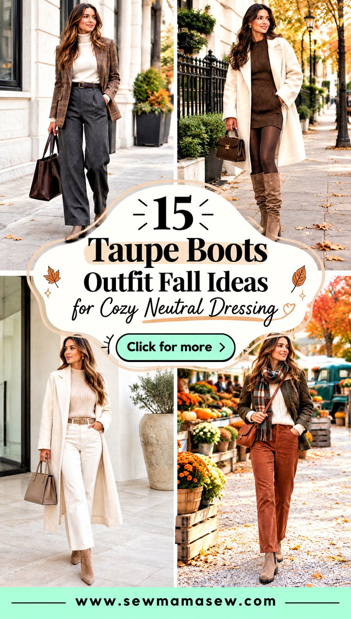 15 Taupe Boots Outfit Fall Ideas for Cozy Neutral Dressing - 15 Taupe Boots Outfit Fall Ideas for Cozy Neutral Dressing