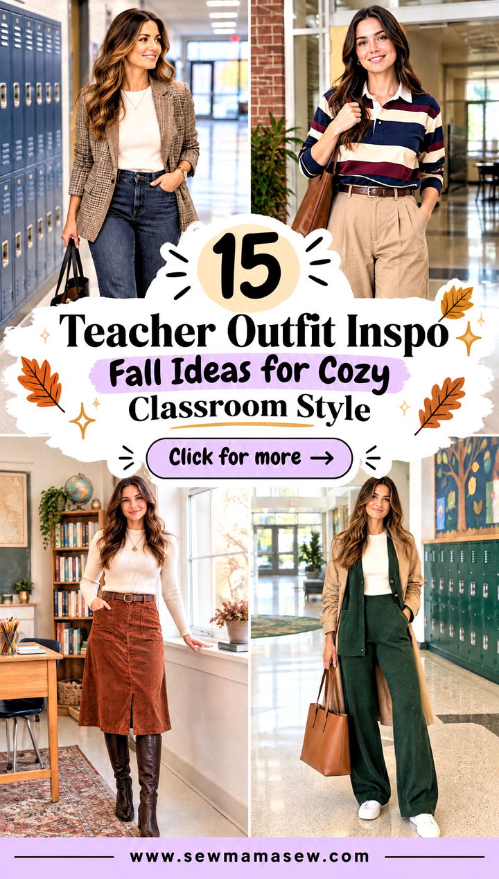 15 Teacher Outfit Inspo Fall Ideas for Cozy Classroom Style - 15 Teacher Outfit Inspo Fall Ideas for Cozy Classroom Style