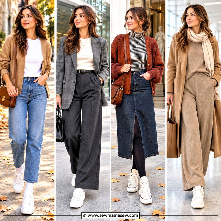 15 Tennis Shoe Outfits Fall Fans Will Love for Cozy Days
