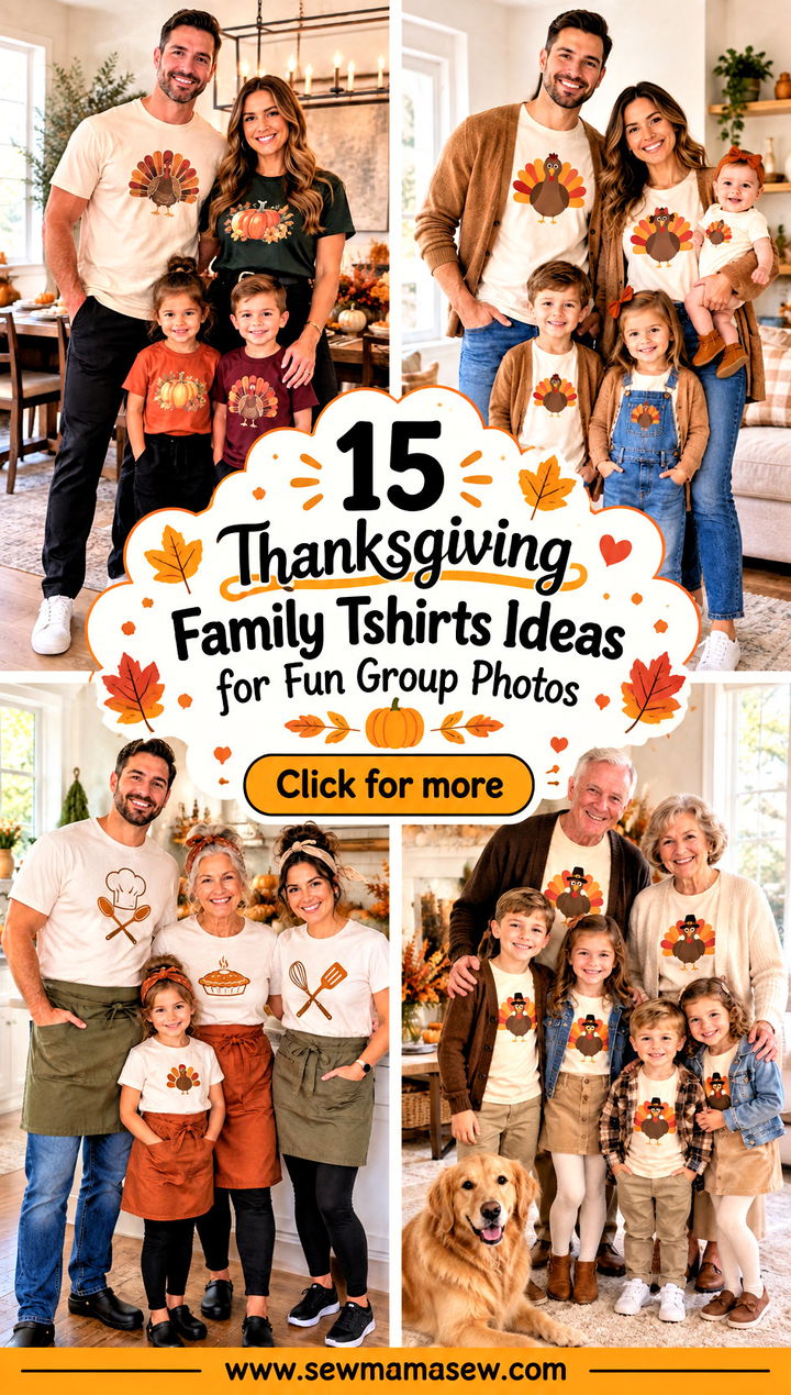 15 Thanksgiving Family Tshirts Ideas for Fun Group Photos - 15 Thanksgiving Family Tshirts Ideas for Fun Group Photos