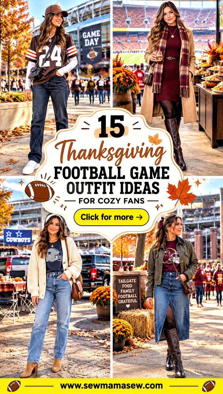 15 Thanksgiving Football Game Outfit Ideas for Cozy Fans - 15 Thanksgiving Football Game Outfit Ideas for Cozy Fans