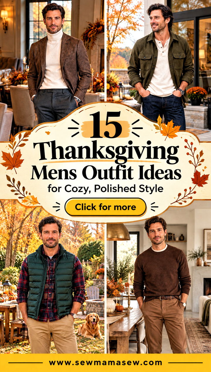 15 Thanksgiving Mens Outfit Ideas for Cozy Polished Style - 15 Thanksgiving Mens Outfit Ideas for Cozy, Polished Style