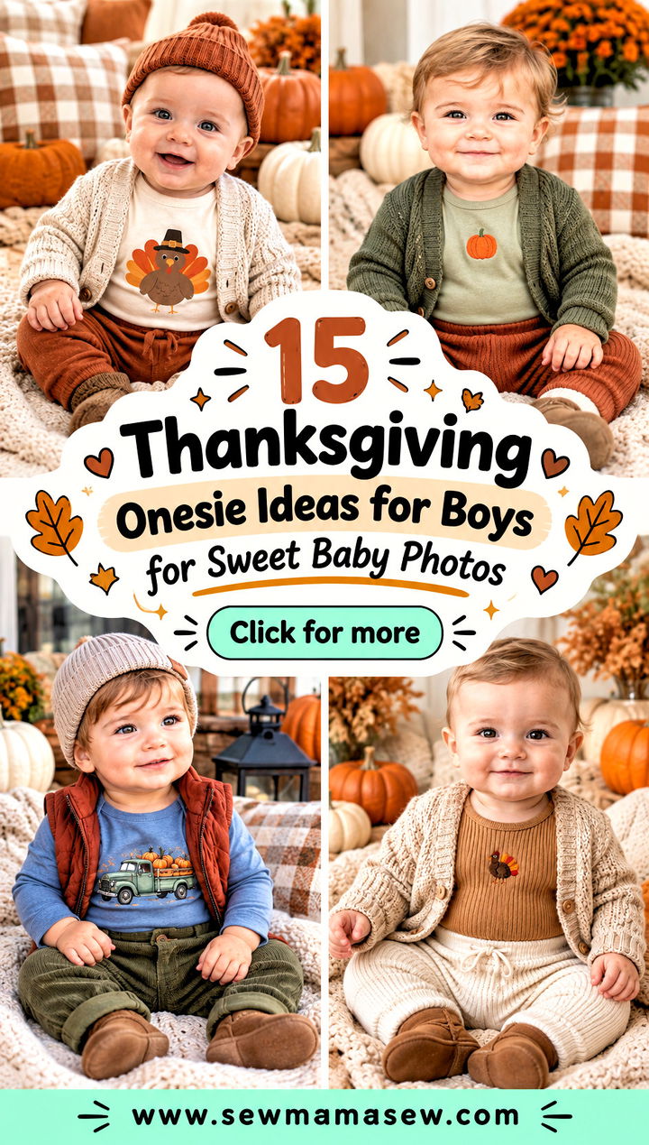 15 Thanksgiving Onesie Ideas for Boys for Sweet Baby Photos - 15 Thanksgiving Onesie Ideas for Boys for Sweet Baby Photos
