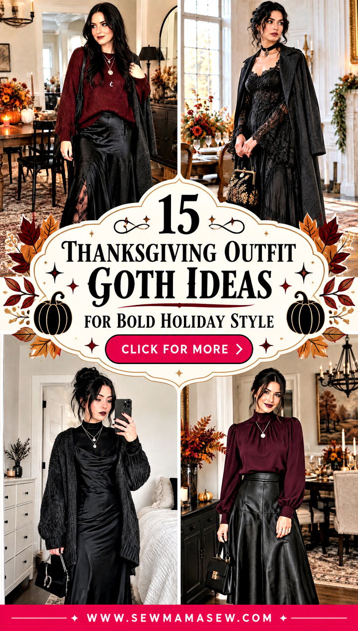 15 Thanksgiving Outfit Goth Ideas for Bold Holiday Style - 15 Thanksgiving Outfit Goth Ideas for Bold Holiday Style
