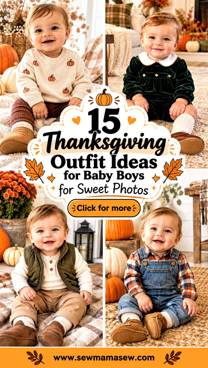15 Thanksgiving Outfit Ideas for Baby Boys for Sweet Photos - 15 Thanksgiving Outfit Ideas for Baby Boys for Sweet Photos