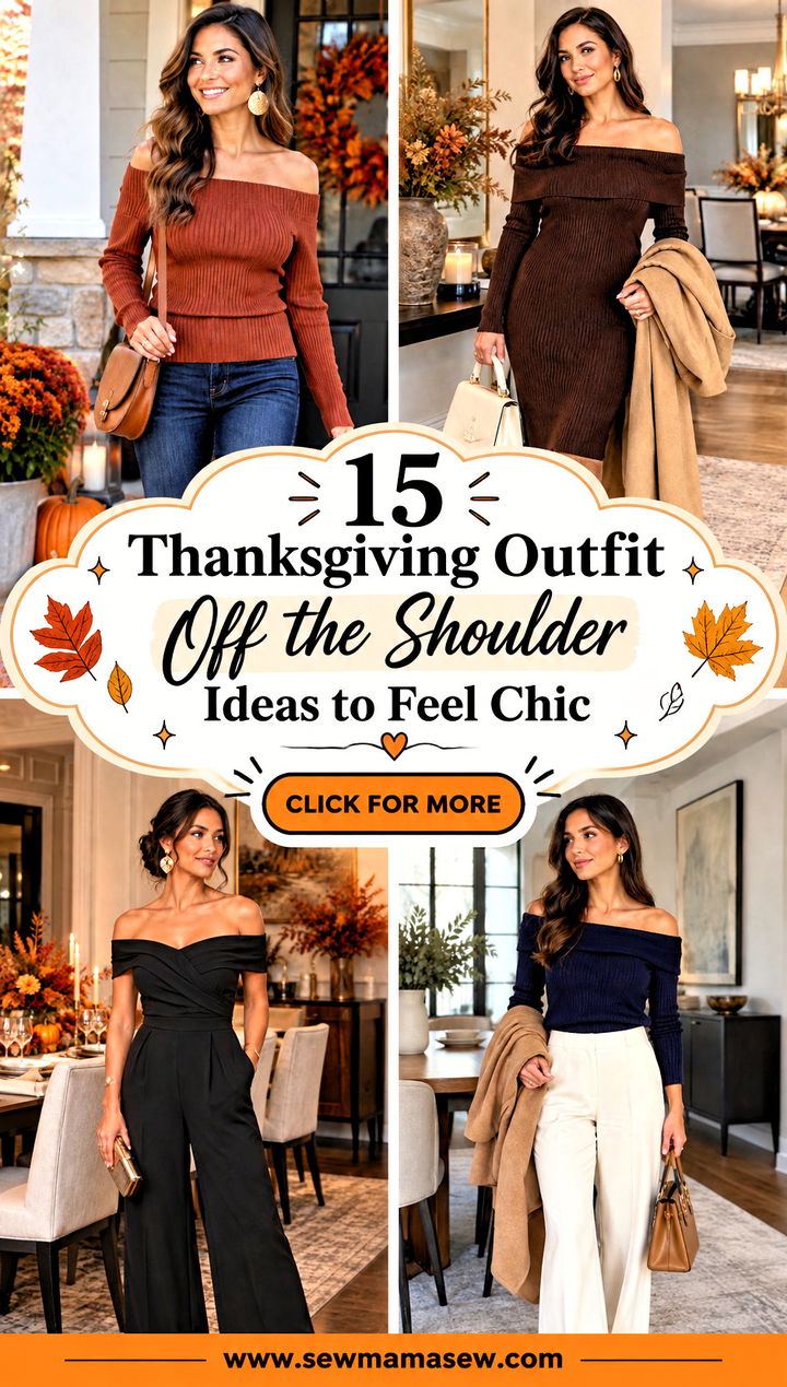 15 Thanksgiving Outfit Off the Shoulder Ideas to Feel Chic - 15 Thanksgiving Outfit Off the Shoulder Ideas to Feel Chic