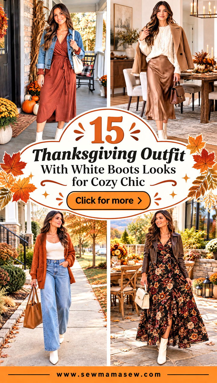 15 Thanksgiving Outfit With White Boots Looks for Cozy Chic - 15 Thanksgiving Outfit With White Boots Looks for Cozy Chic