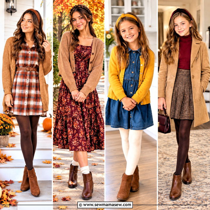 15 Thanksgiving Outfits for Girls for Sweet Holiday Style