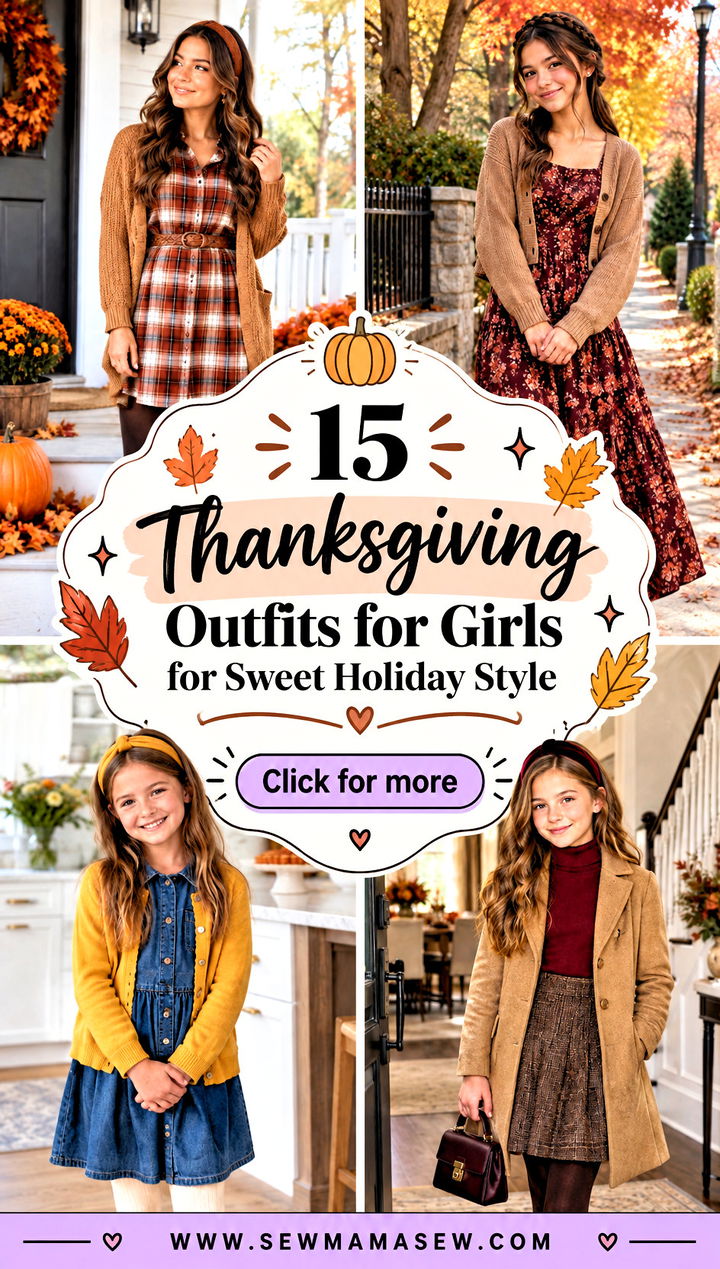 15 Thanksgiving Outfits for Girls for Sweet Holiday Style - 15 Thanksgiving Outfits for Girls for Sweet Holiday Style